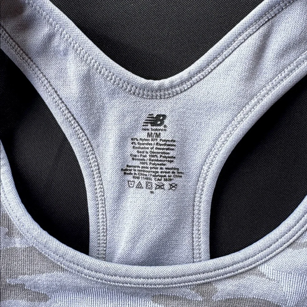New Balance Camo Print Sports Bra
